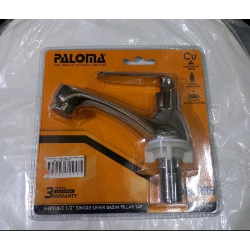 Kran Wastafel Paloma & Kran Cuci Piring Toto TX609 k & Selang Flexibel 40cm (Baru)