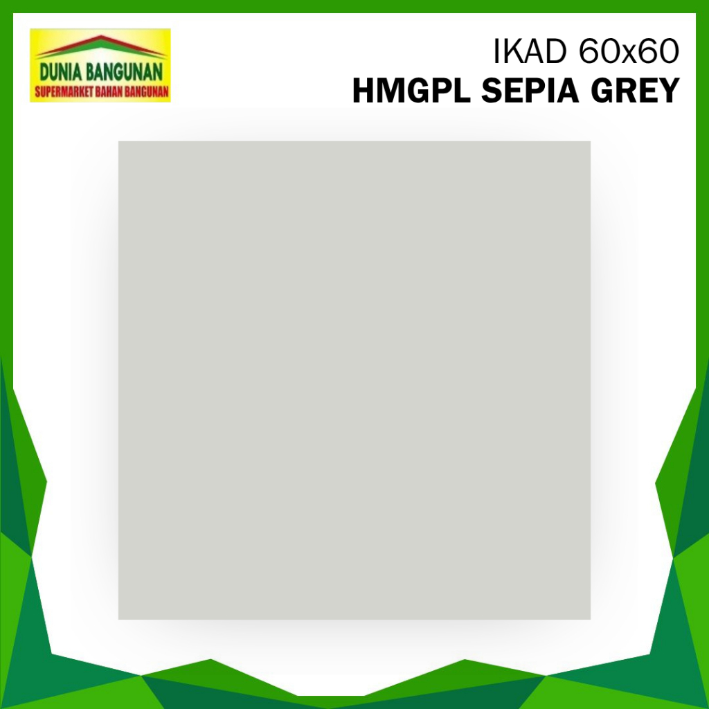 Granit 60x60 Lantai IKAD Sepia Grey KW2 Granit Abu Polos Glossy Granit Dinding