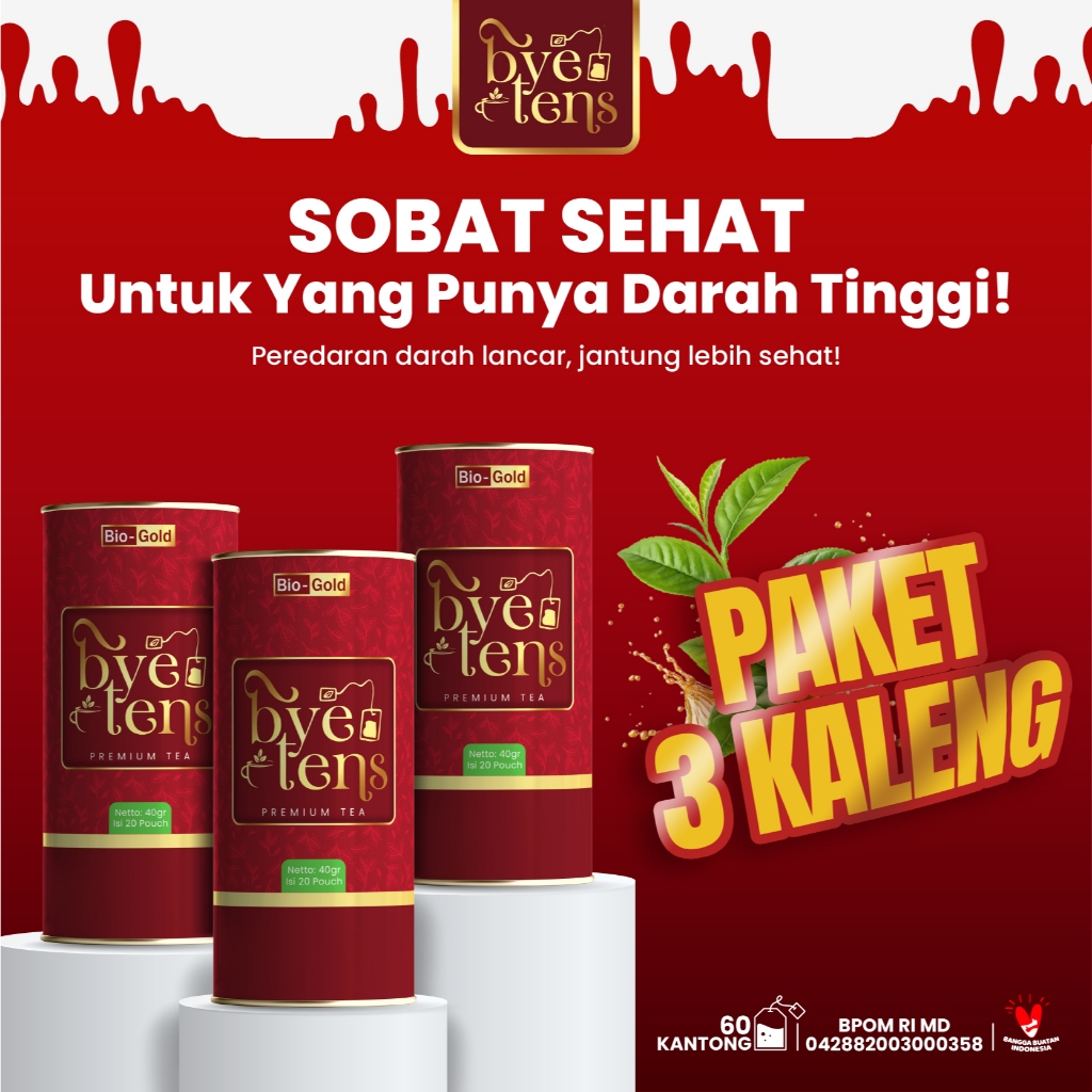 

Paket 3 Kaleng Bye Tens Bio Gold Mencegah Stroke Akibat Hipertensi Ekstrak Mengkudu Seledri Daun Teh