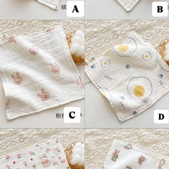 RYUBABY/SAPU TANGAN BAYI/SAPU TANGAN ANAK LEMBUT/SAPU TANGAN ANAK