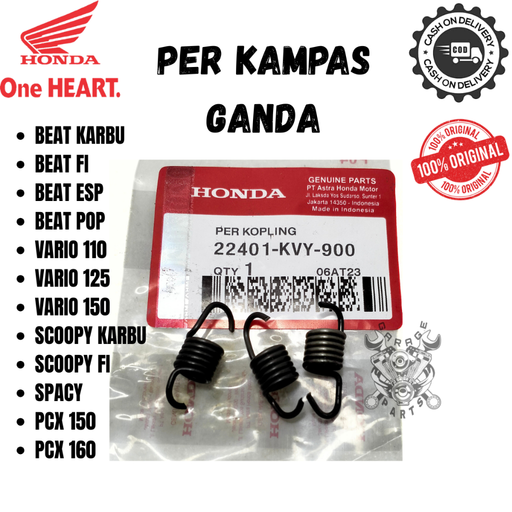 ASLI ORIGINAL PER KAMPAS GANDA HONDA AHM KVY BEAT KARBU FI ESP SPACY FI DLL
