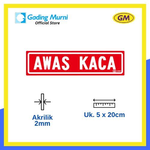 

GM LABEL AWAS KACA LK 201 KECIL WARNA