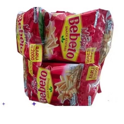 

Snack mister bebeto snack kentang dengan saos sambal @ 15gr isi 10 bungkus / renteng