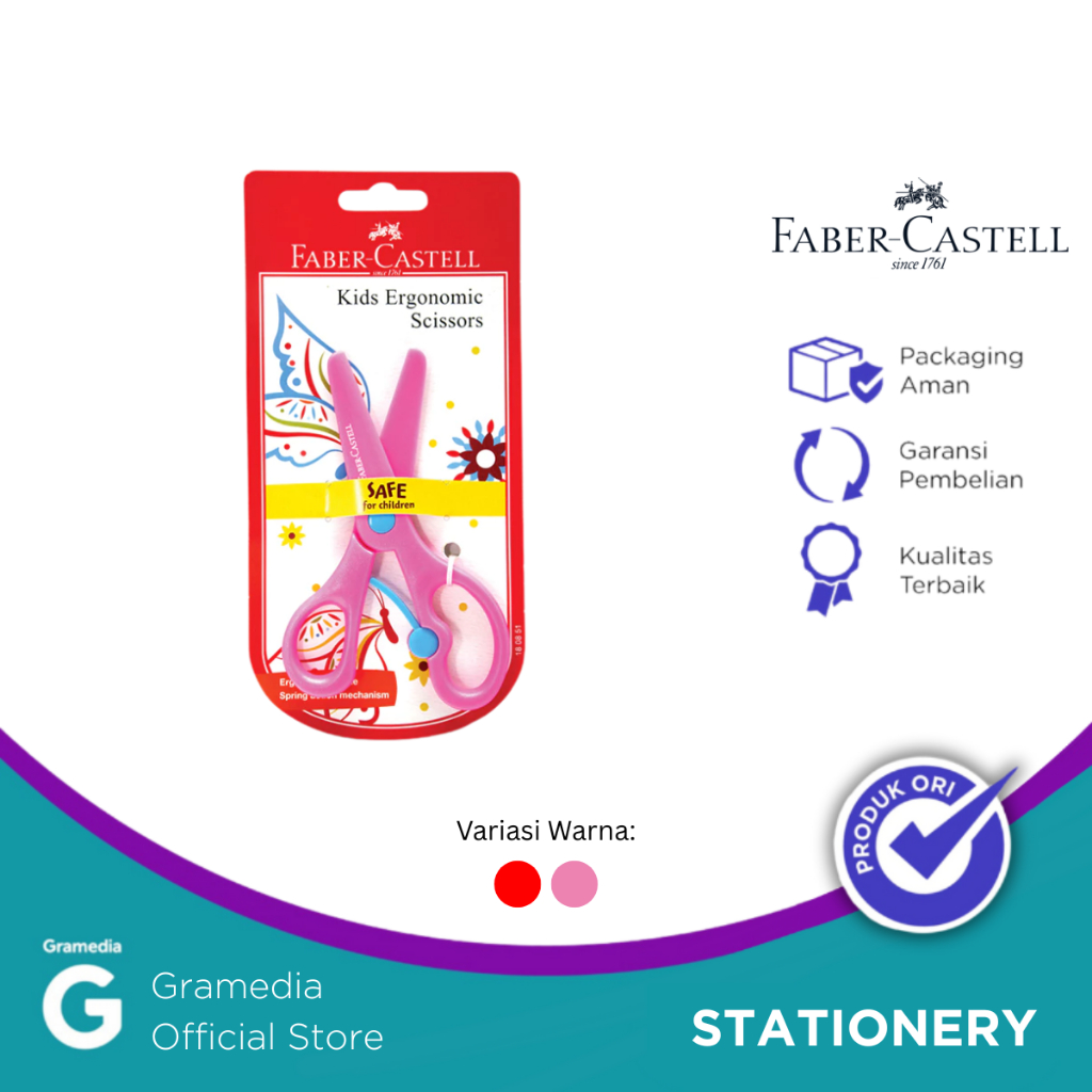 

Gramedia Pettarani - GUNTING FABER CASTELL ERGONOMIC SCISSORS SERI 180851