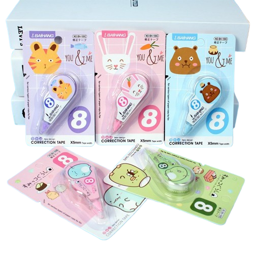 

BY Correction Tape Tipe X Kertas Mini Karakter Hewan Lucu Perlengkapan Sekolah