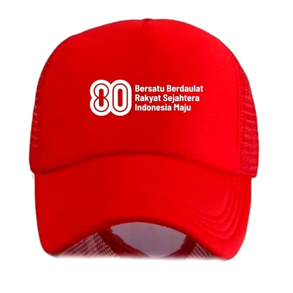 TOPI TRUCKER JARING HUT RI 80Th