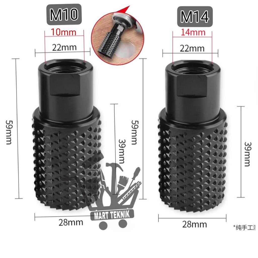 Mata Gerinda Kayu Wood Bits Steel Mata Ukir Kayu M10 M14 Gerinda Mata