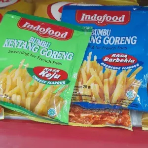 

Indofood bumbu kentang ( keju dan BBQ)