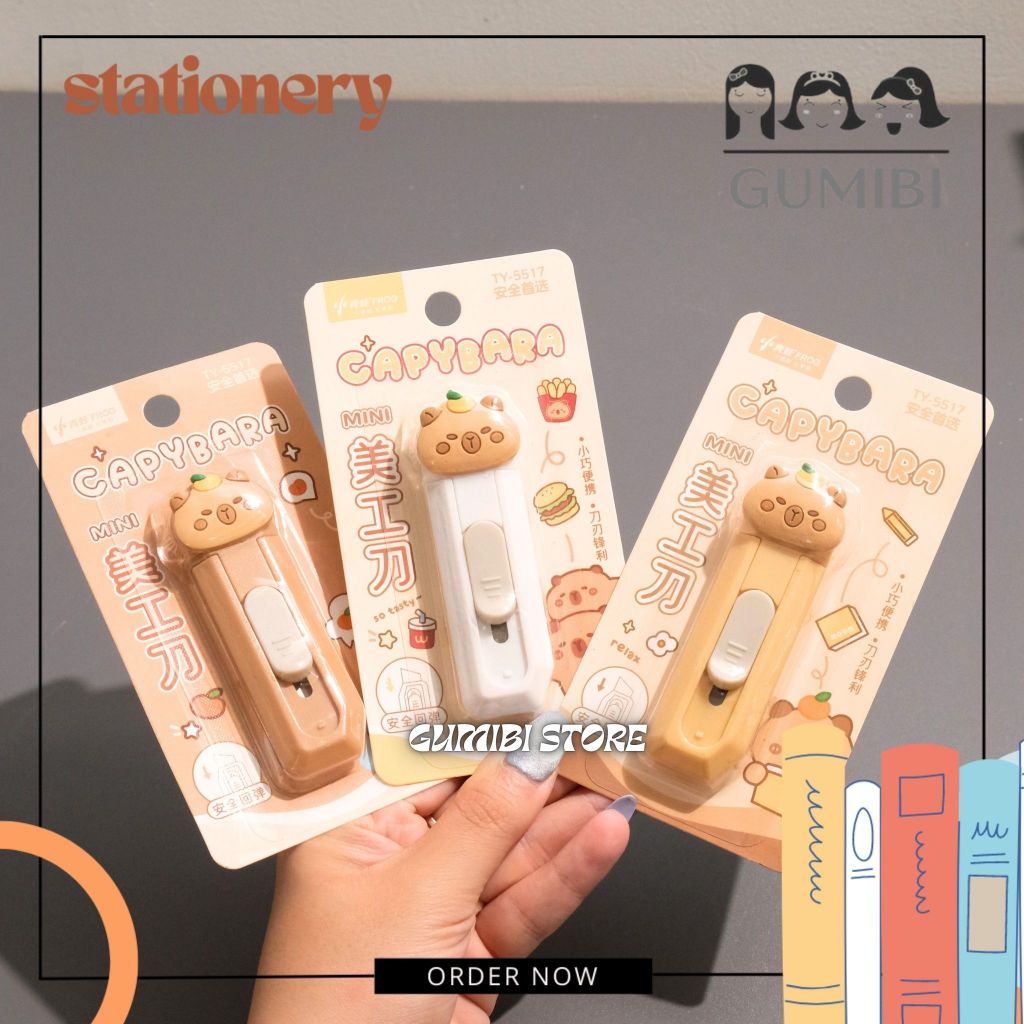 

CUTTER CAPYBARA PANJANG KATER CUTTER PISAU CUTTER UNBOXING PAKET MOTIF CAPYBARA KAPIBARA LUCU TERMURAH GUMIBI STORE