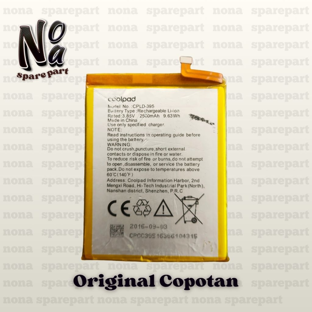Baterai Batre Baterai Coolpad Max Lite R108 Ori Copotan