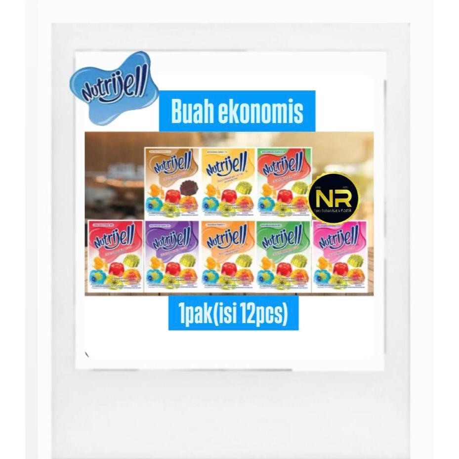 

Nutrijel Buah Ekonomis 1Box isi12pcs/Nutrijell Jelly Agar-Agar