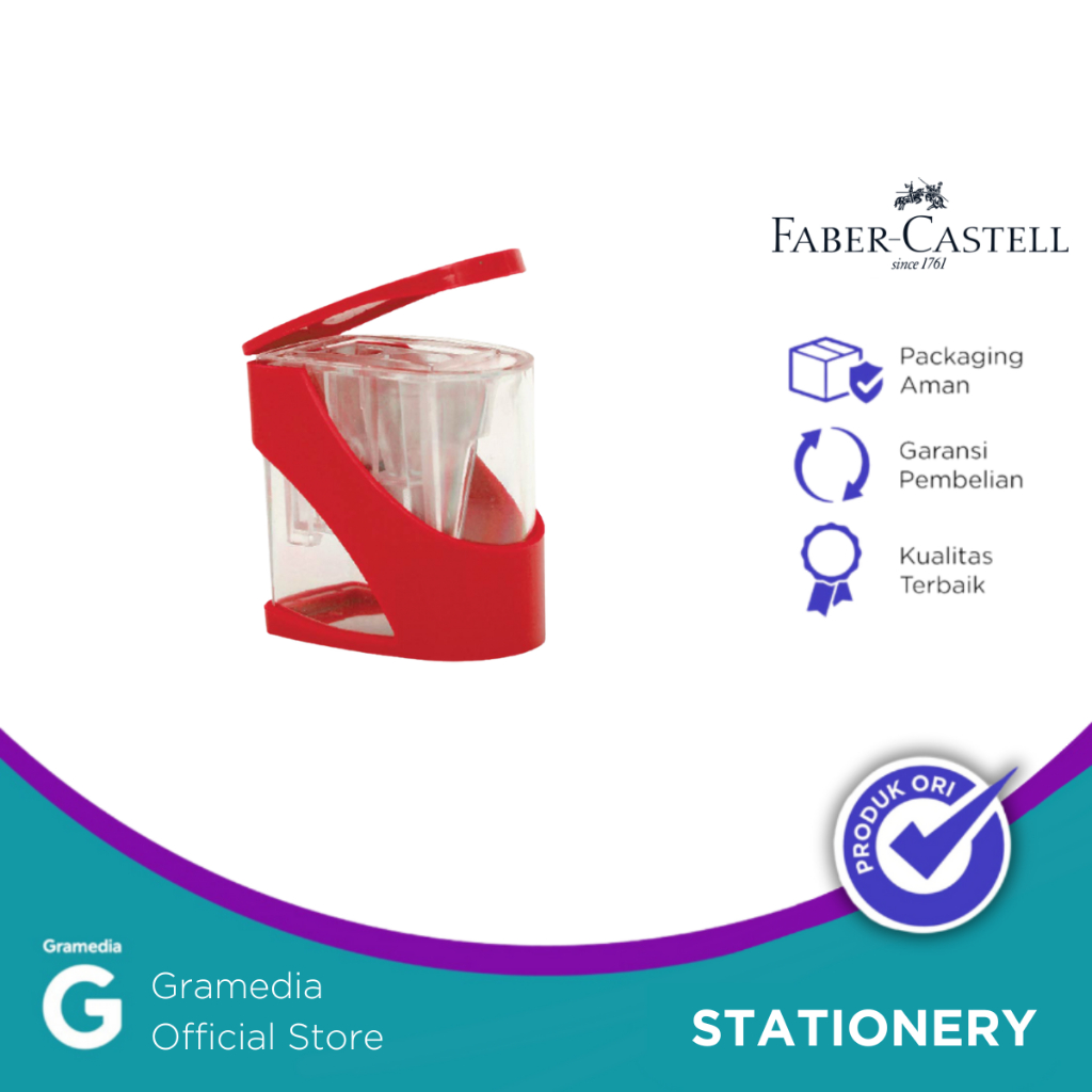 

Gramedia Pettarani - RAUTAN FABER CASTELL FABER Z SHARPENER RED