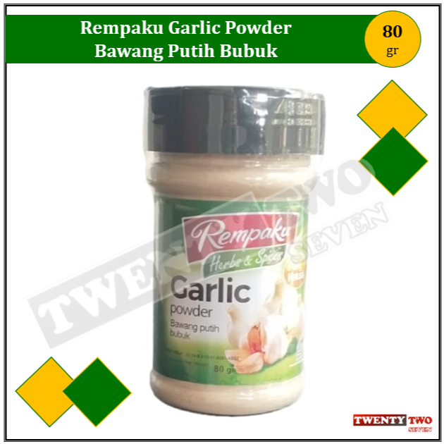

[6 X]Rempaku Bumbu Dapur Garlic Powder 80 gr