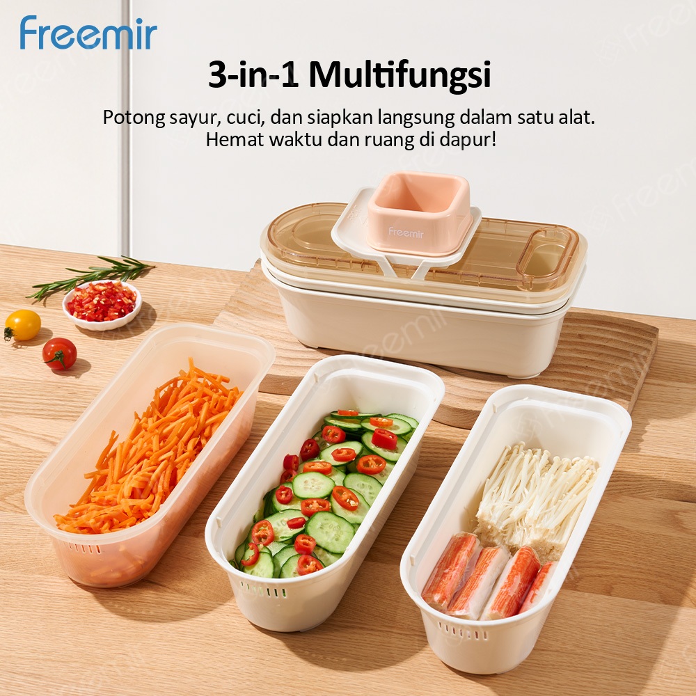 freemir Alat Pemotong Sayur Multifungsi - Chopper Vegetable Cutter