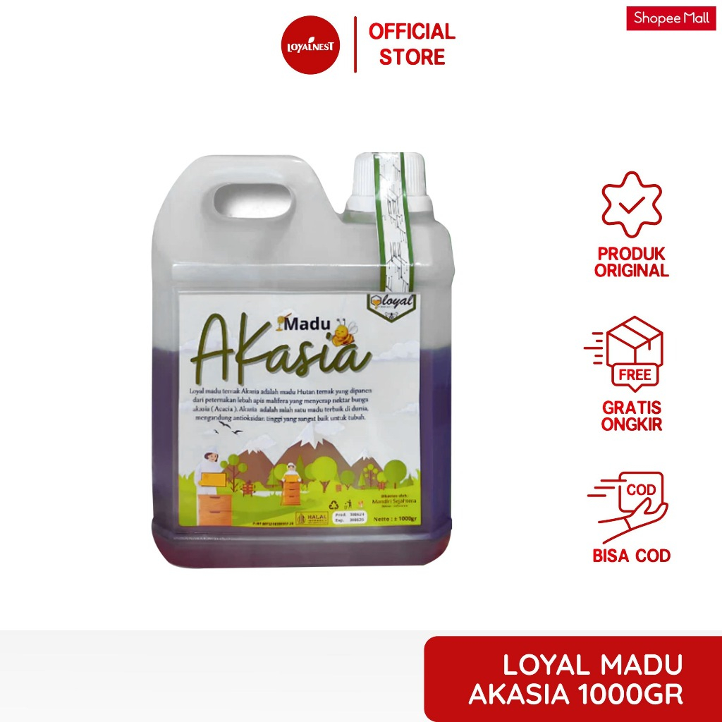 

Loyalnest Madu Asli Akasia - Madu Hutan Super 1kg