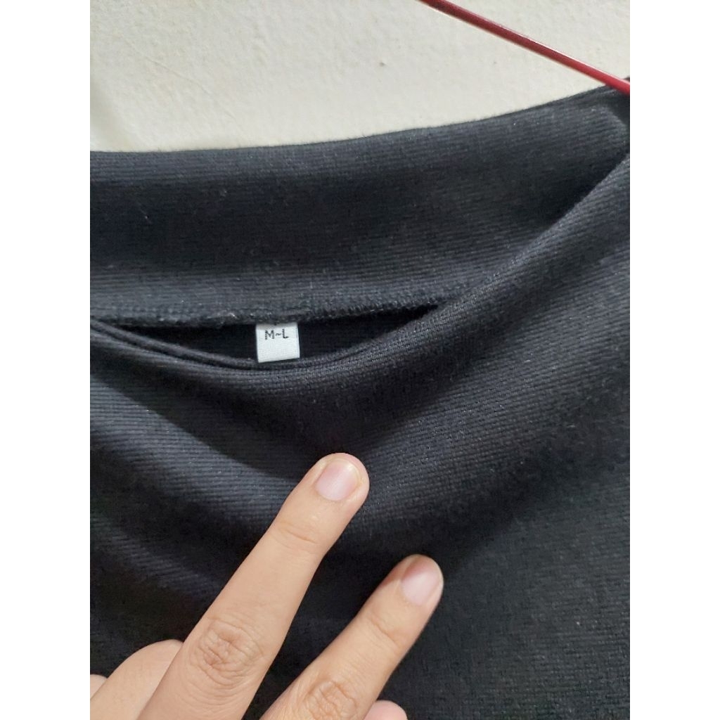 preloved dress hitam panjang