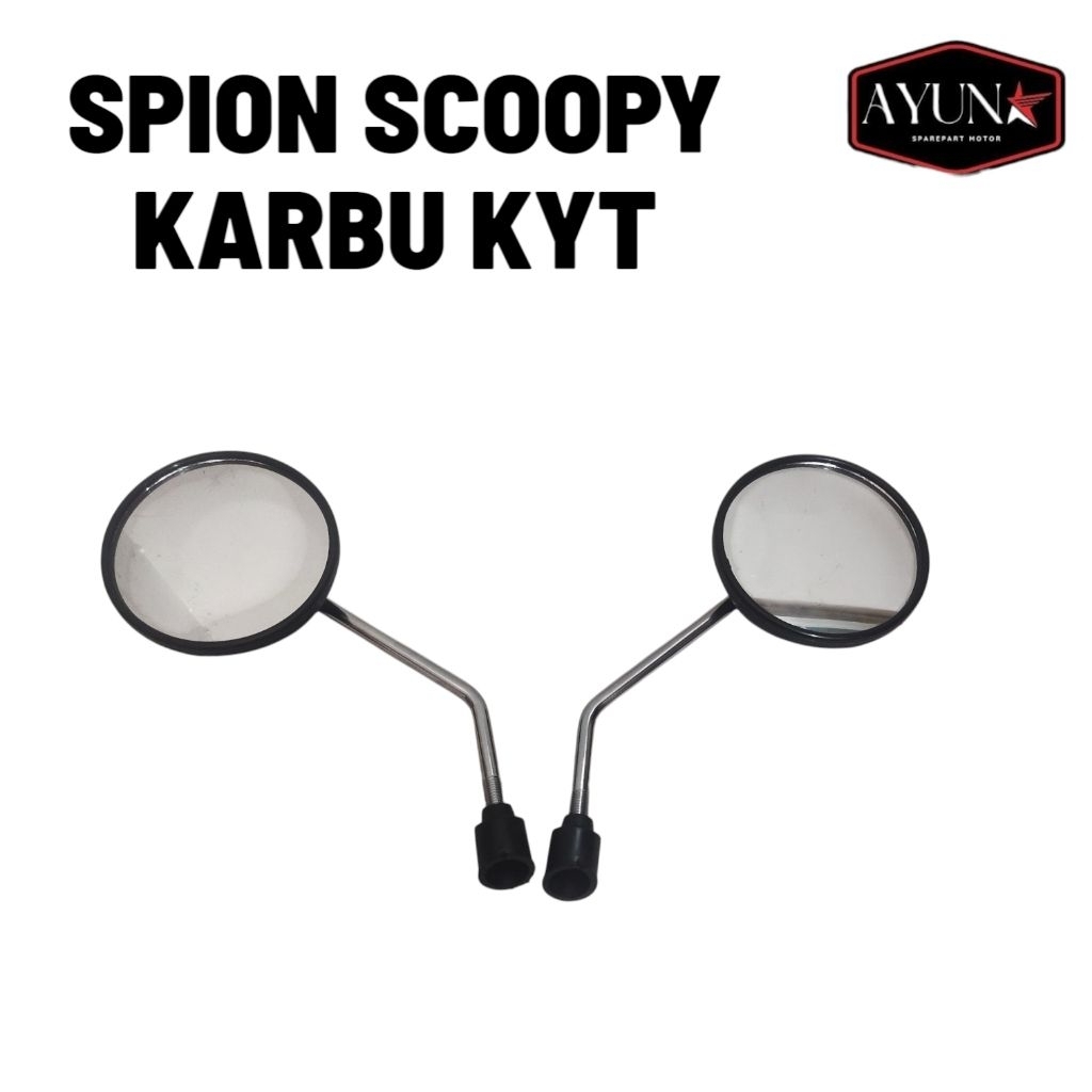 kaca spion honda scoopy karbu kyt spion scoopy larbu model standart ori merk tenshi
