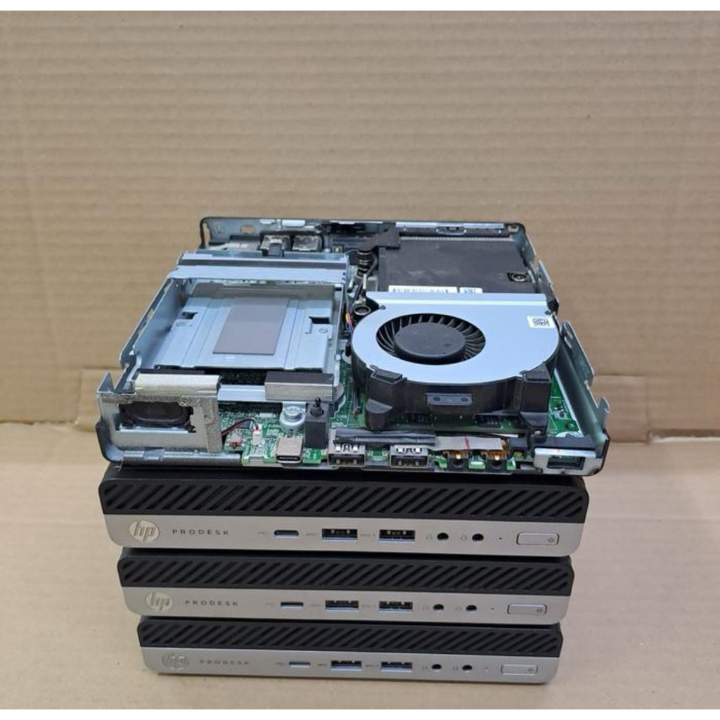 mini pc hp core i5 gen 7 ram 8gb ssd 256gb + monitor hp 19inchi