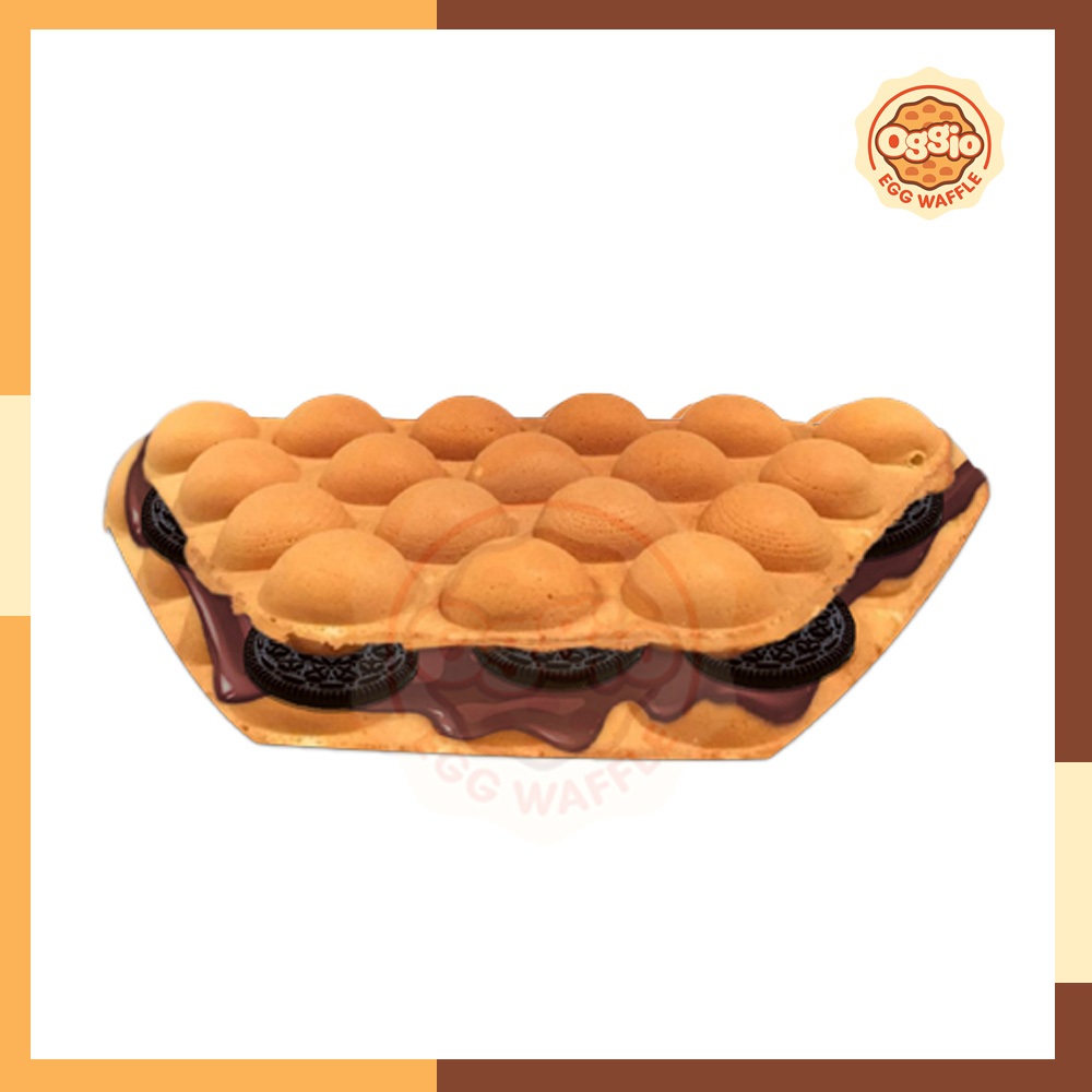 

Egg Waffle Choco Oreo - Waffle choco oreo - Egg Waffle choco Oreo crumbs - Wafel cokelat oreo - Wafel coklat oreo - Egg Waffle cokelat toping oreo - Oggio egg waffle - Waffle boss - Offle