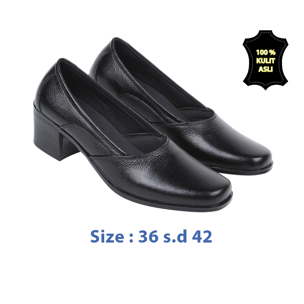 Zeintin - Sepatu Pantofel Wanita Kulit Asli Terbaru Sepatu Pantofel kerja Kantor Zeintin BJ
