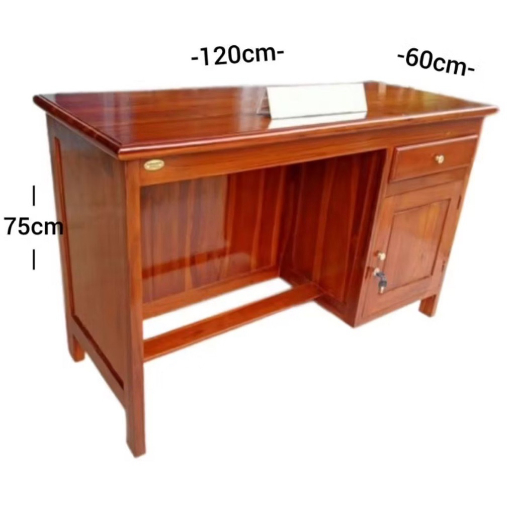 meja guru 1/2 biro kayu jati