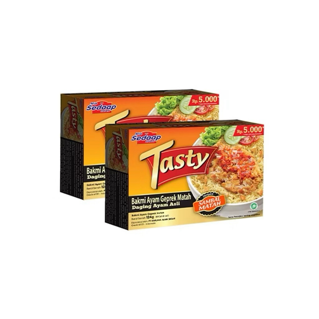 

1 Dus Isi 12 MIE SEDAAP TASTY INSTAN BAKMI AYAN GEPREK MATAH 124 gr