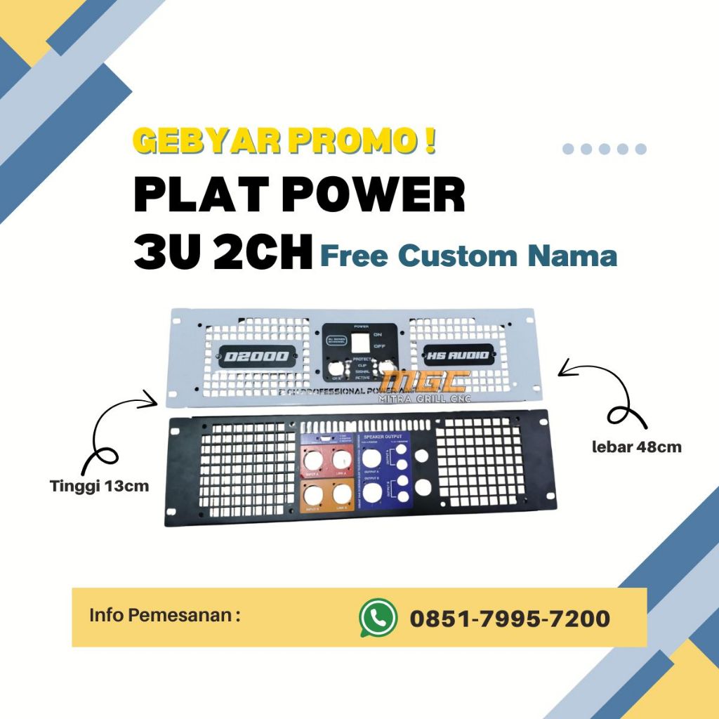 PLAT POWER 3U FREE CUSTOM NAMA