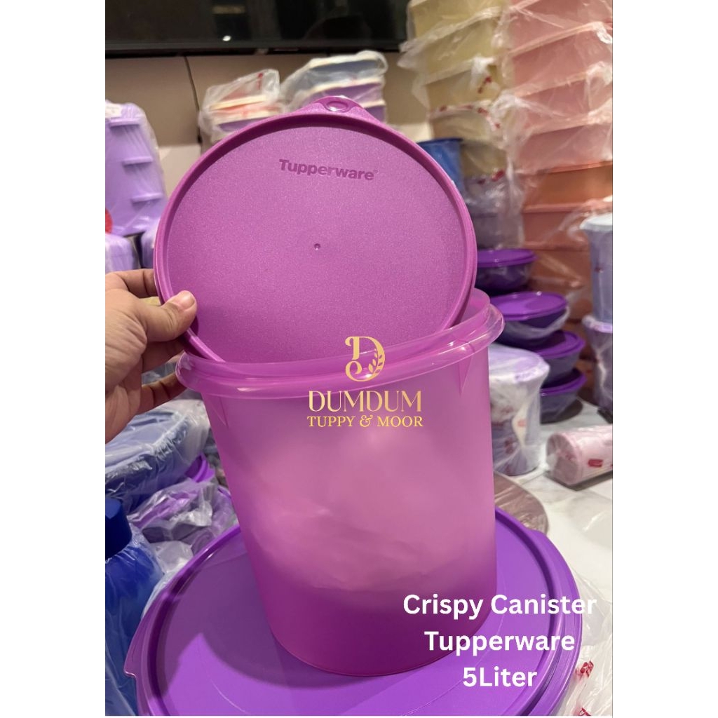 crispy canister toples kerupuk Tupperware 5 Liter