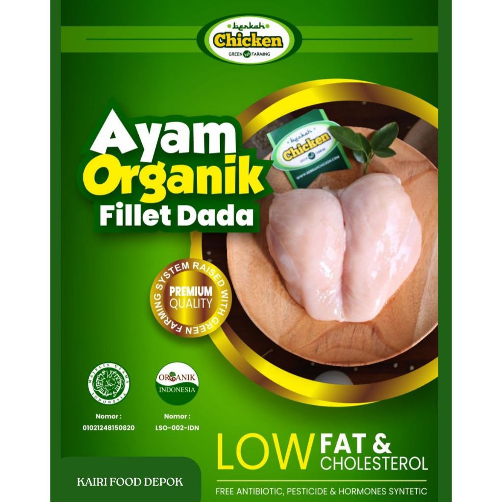 

Berkah Chicken | Fillet Dada Ayam Organik 1 Kg – Rendah Lemak & Bebas Antibiotik