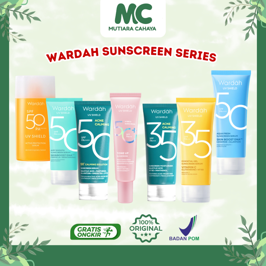 MC Official - Wardah Sunscreen Series | Wardah UV Shield Sunscreen