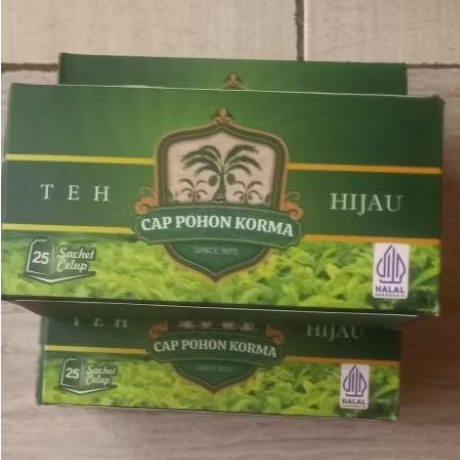 

Teh Hijau Celup 313 cap pohon kurma kemasan baru exp 2027 Isi 25