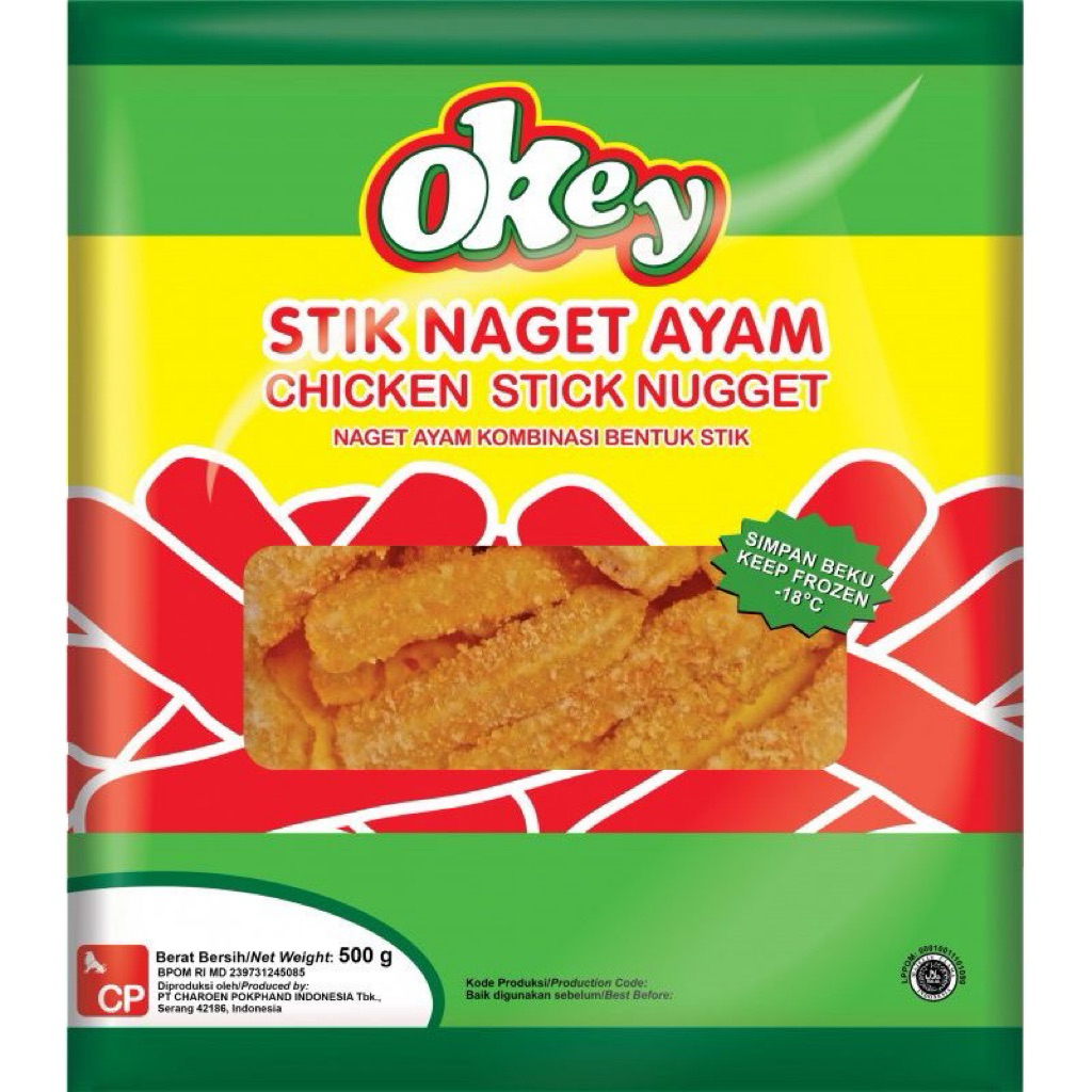 

Okey Stik Nuget Ayam | naget ayam kombinasi bentuk stik | berat 500g |