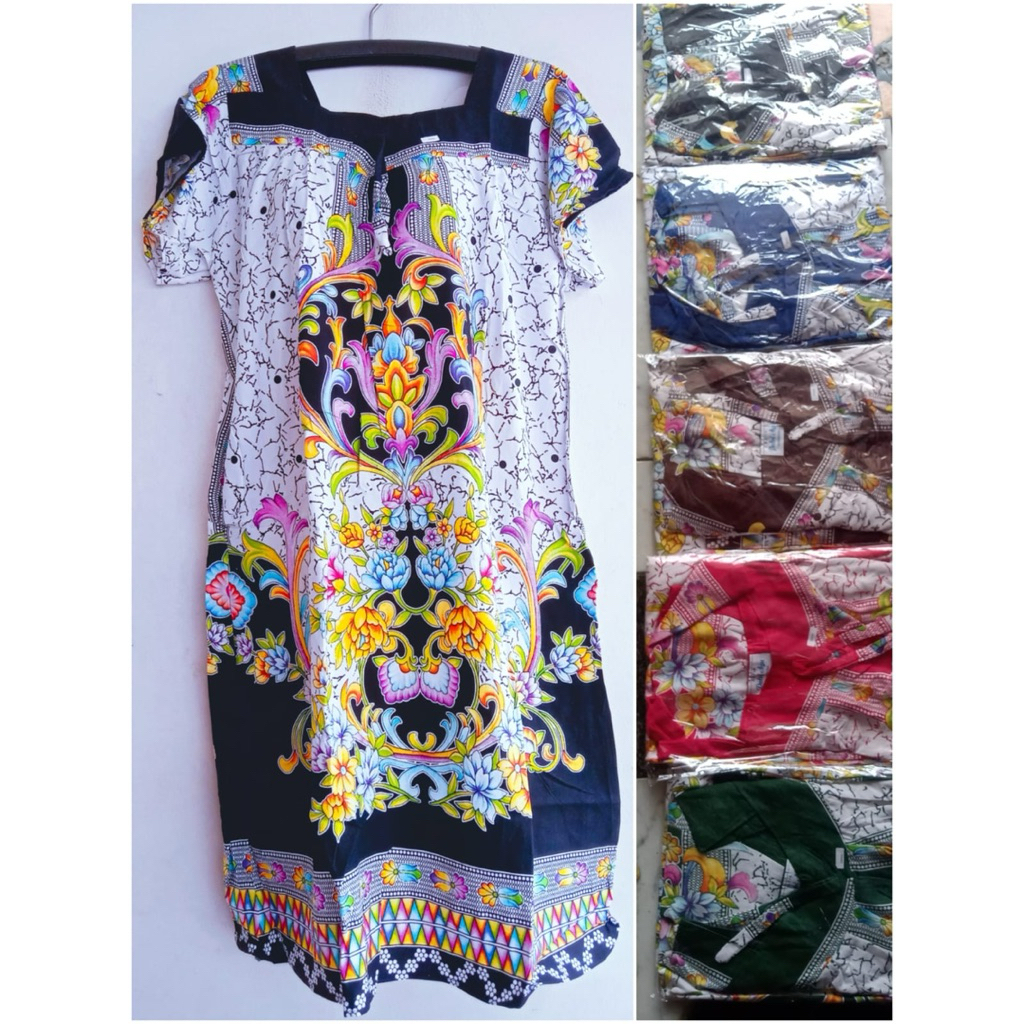 Daster sikak Daster batik Putri ayu Motif Bunga