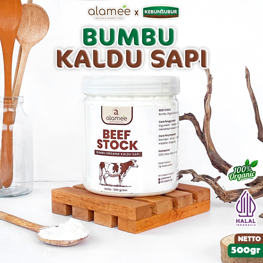 

ALAMEE Kaldu Sapi Non MSG Bumbu Dapur Organik Beef Powder Praktis Toples Spice Seasoning 500gr kebunsubur kebunsubur kebunsubur