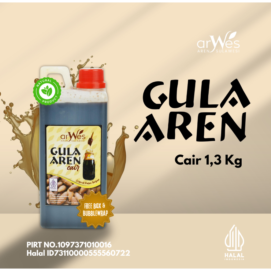 

Gula Aren Cair Liquid Palm Sugar Asli 1 Liter - Arwes / Gula Aren Cair