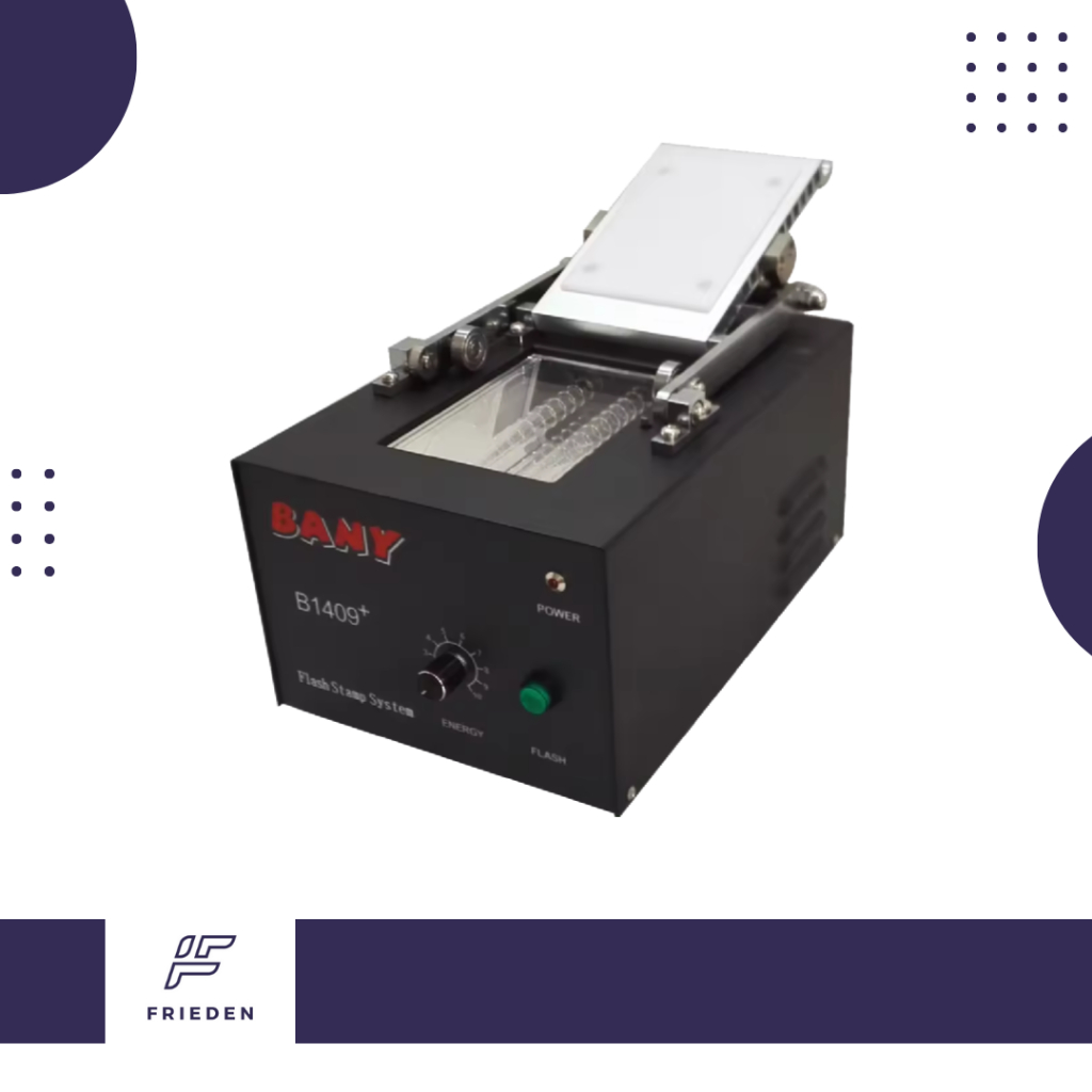 

Office Use Photosensitive Stamp Machine Flash Stamp Machine with Thermostat Metal Plastic Rubber Foam Metal Steel