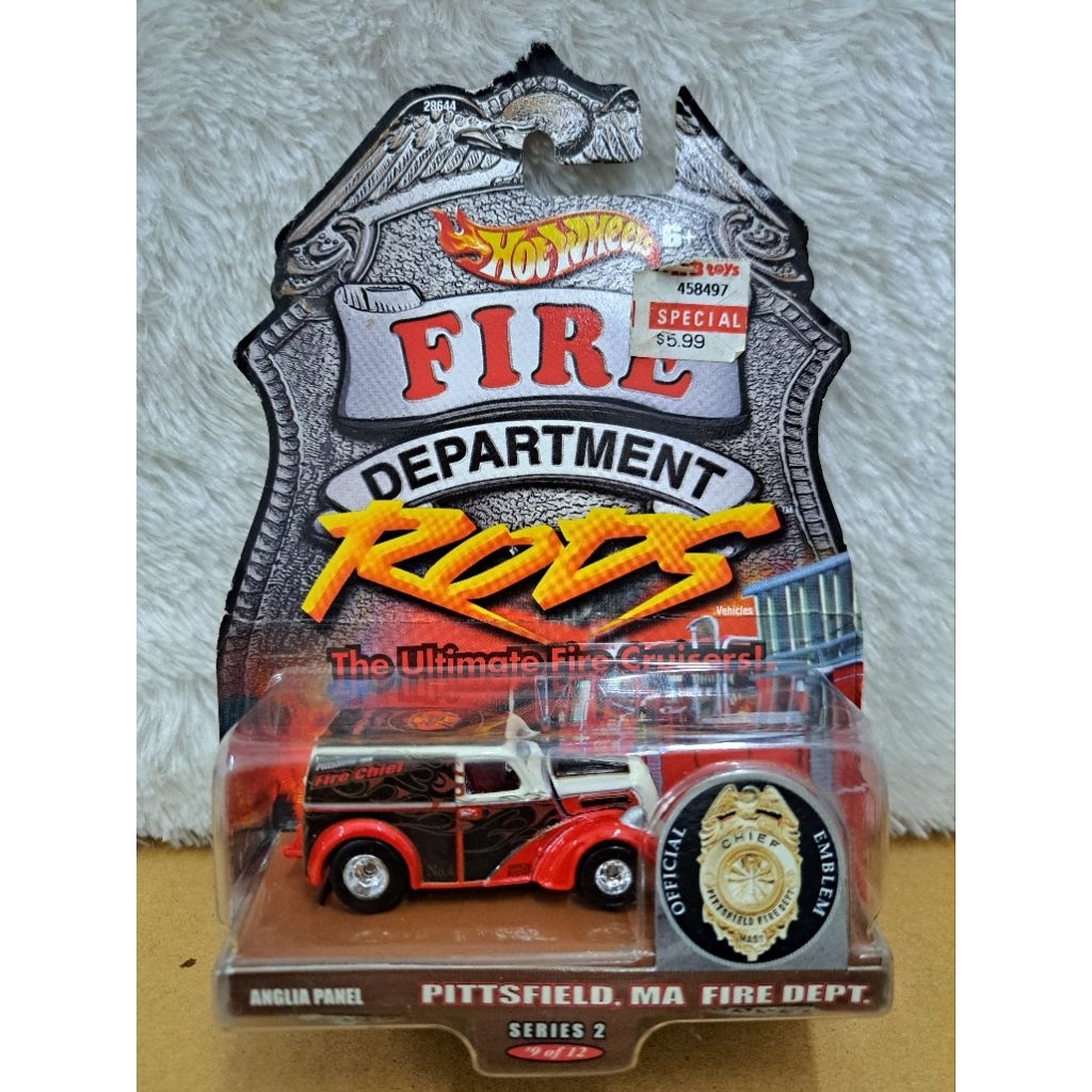Hot Wheels Fire Department Rods Anglia Panel