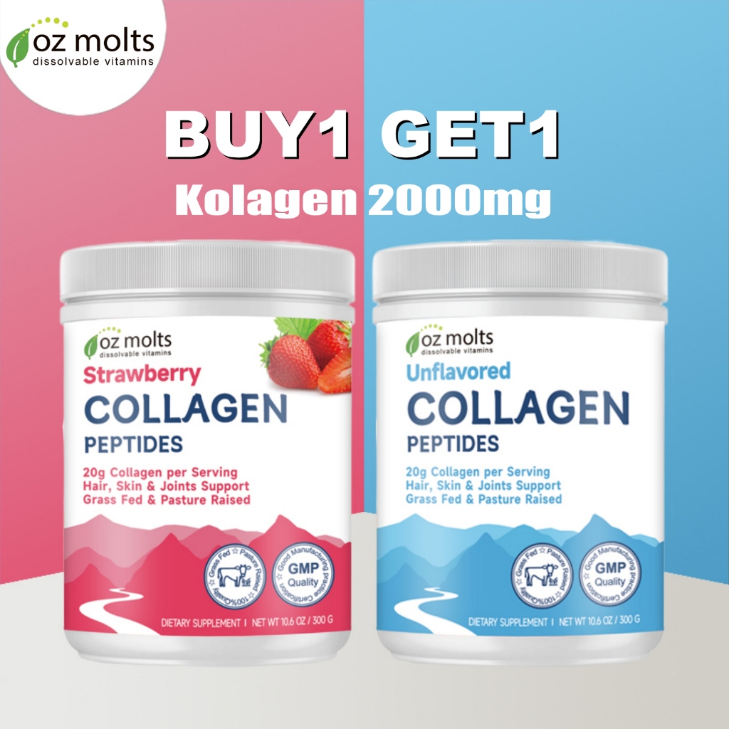 ORIGINAL Ozmolts Collagen Powder Drink Anti Aging Supplement Skin White Collagen Glow for Hair &