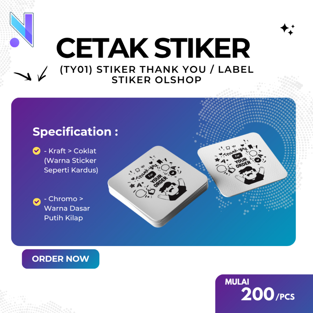 

(TY01) Stiker Thank You / Label Stiker Olshop
