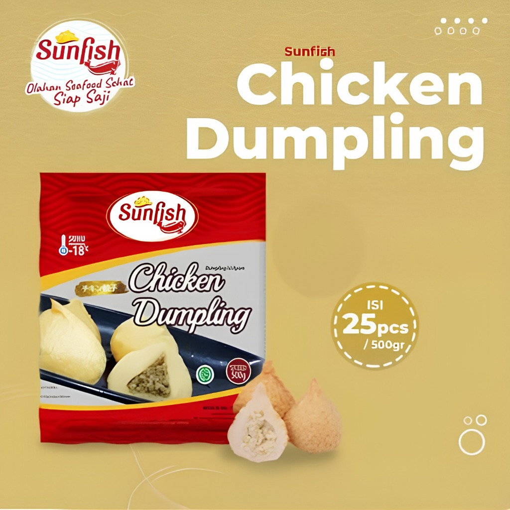

Sunfish Dumpling Chicken Isi Ayam Dimsum Otak Otak Bakso 500gr