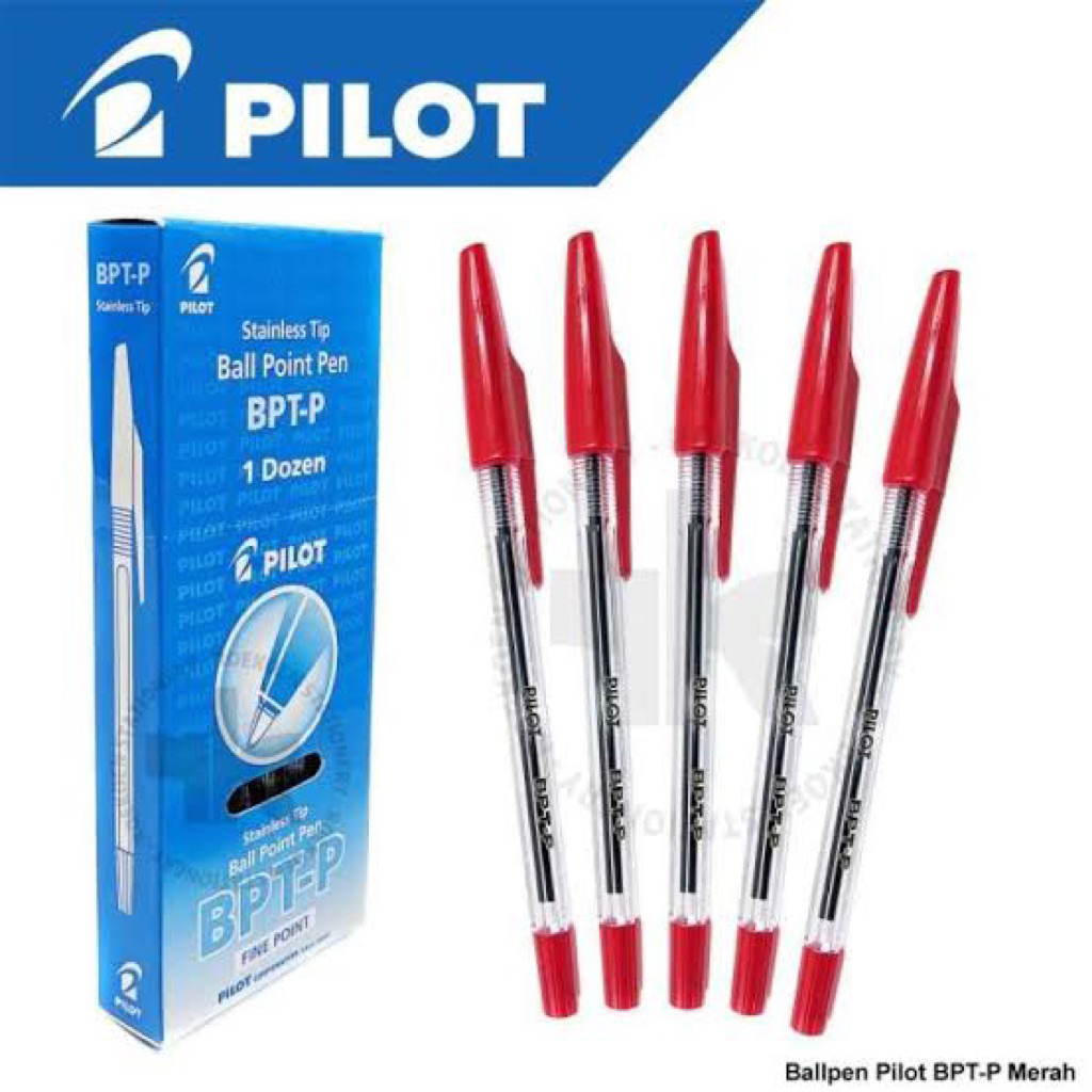 

Pulpen Pilot type BPT-p warna merah isi 12pcs