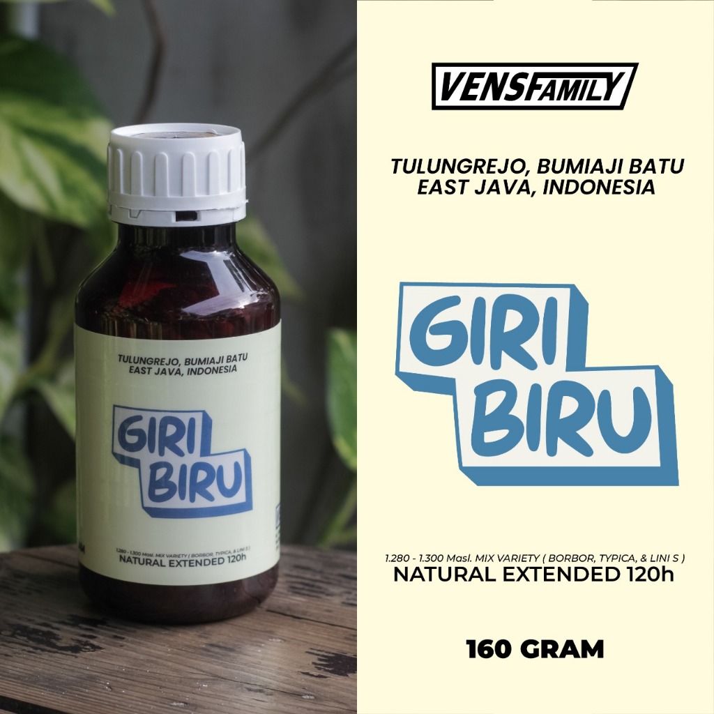 

Kopi Giri Biru Natural Extended 120 Hours 160g