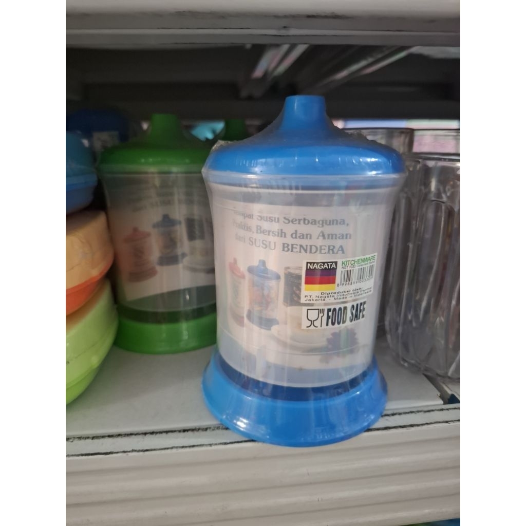 Tempat SUSU / PERMEN ANTI SEMUT |Gelas Tutup Wadah Gula Bumbu SERBAGUNA nagata 0033