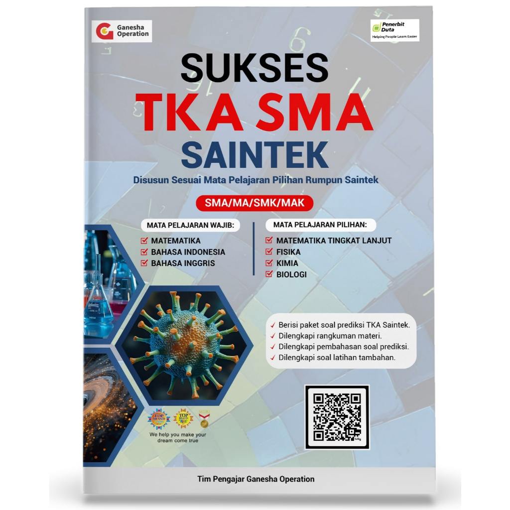 Penerbut Duta SUKSES TKA SMA SAINTEK Ganesha Operation GO