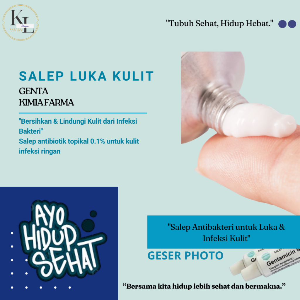 Salep Obat Luka Kulit  Bernanah, Infeksi Kulit, Luka Lecet & Terbakar