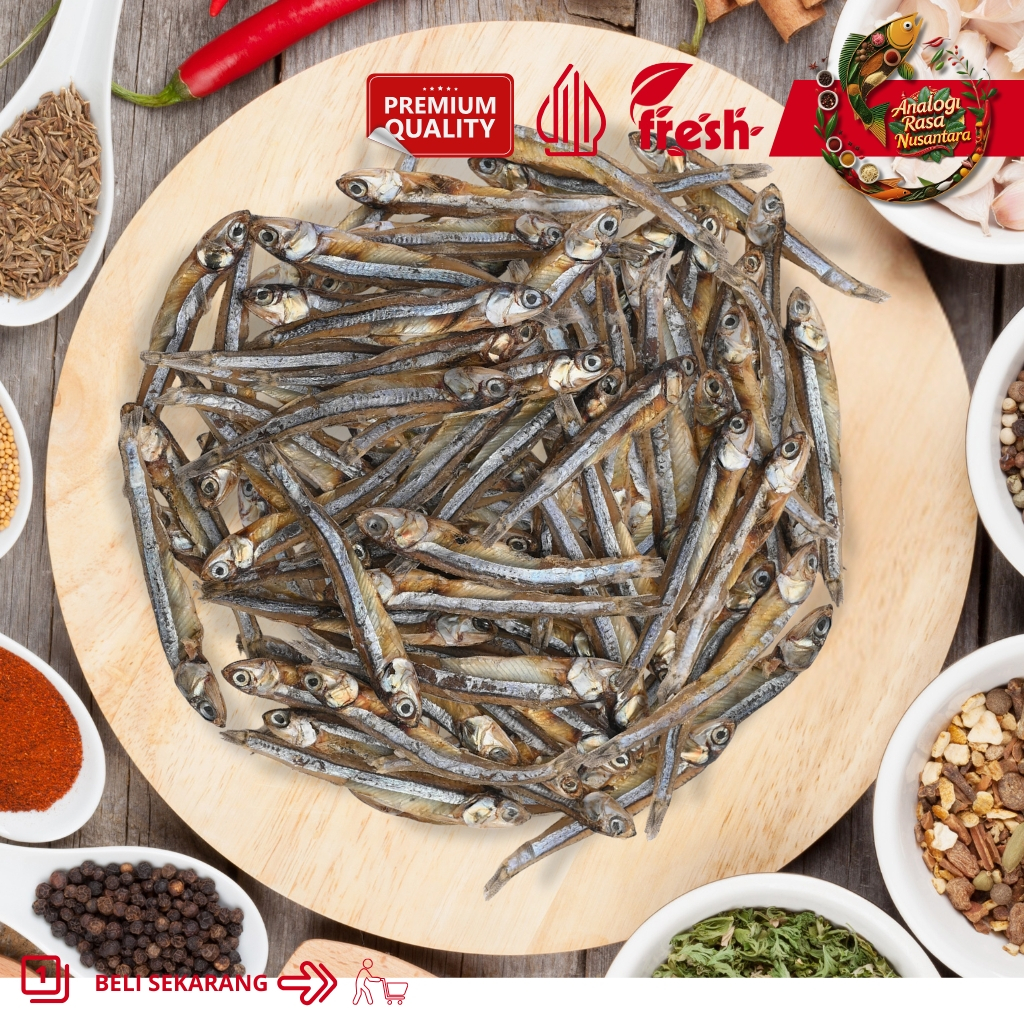 

Teri Tawar Kasar Pulau Mandeh Premium | 250gr - 1000gr | Kualitas Premium