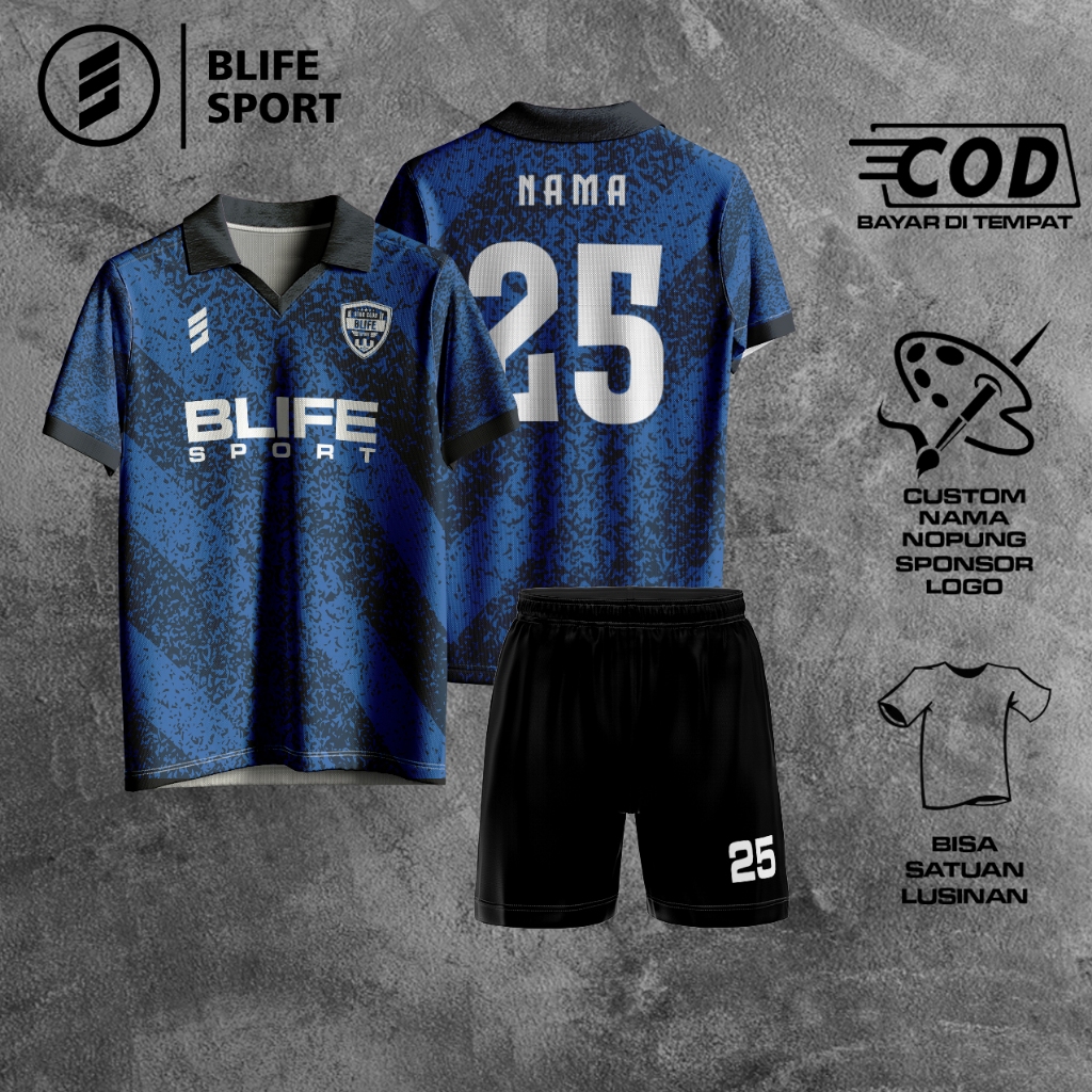 [ COD BISA SATUAN ] JERSEY FUTSAL/BOLA CUSTOM FULL PRINTING