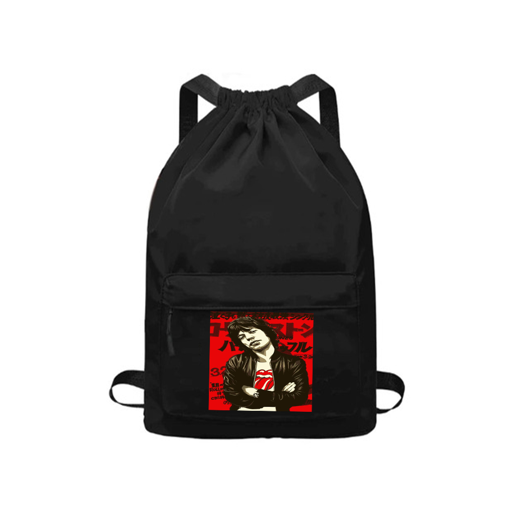 Animof_Tas serut ANF013  Ransel Punggung Waterprouf Pria Wanita- Musik  Distro - Tas Serut