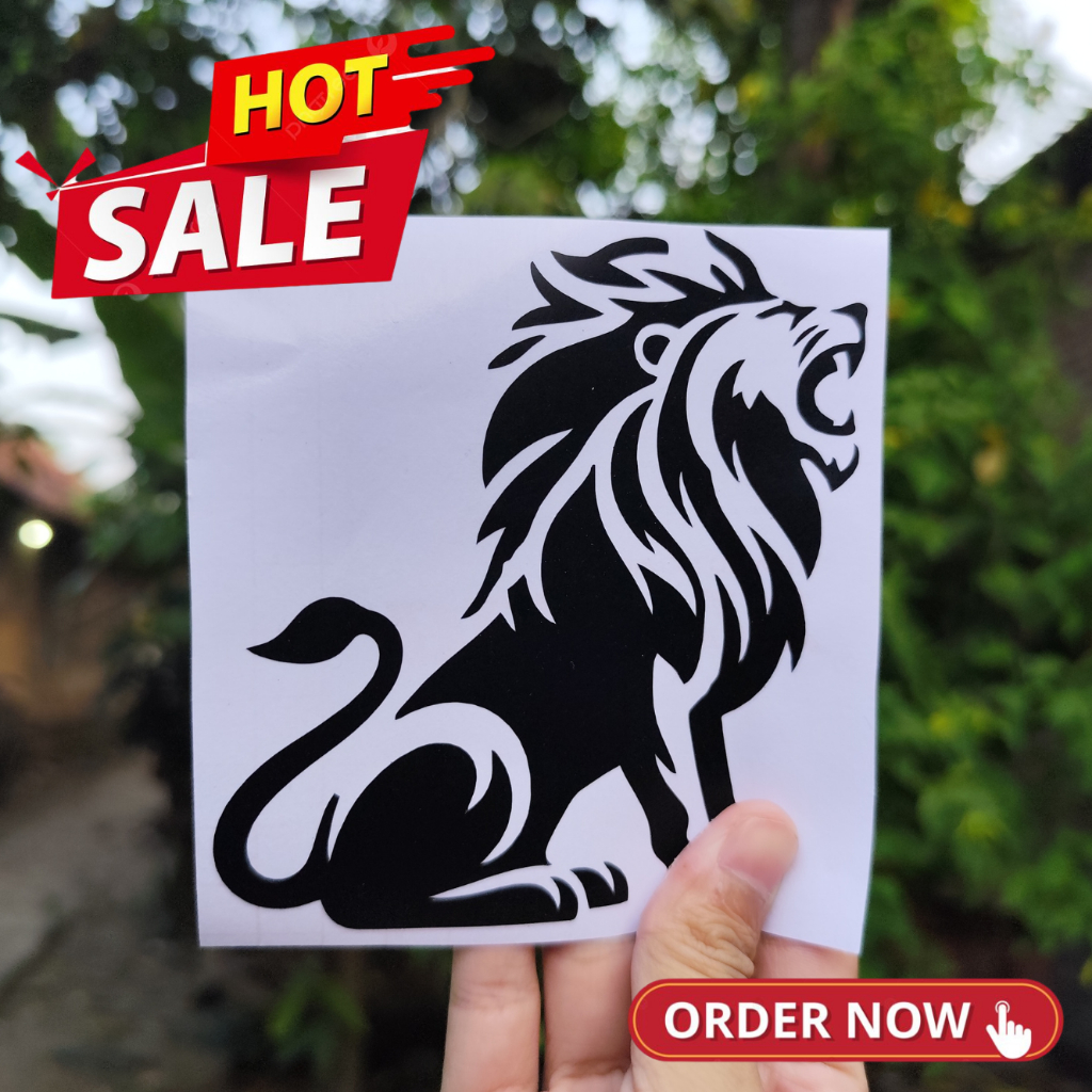 

Stiker Cutting Kepala Singa Mengaum Raja Hutan Keren Anti Air Stiker Timbul