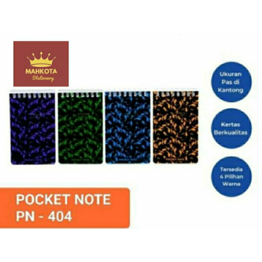 

Buku Notes Spiral Kenko PN-404/Pocket Notes Saku